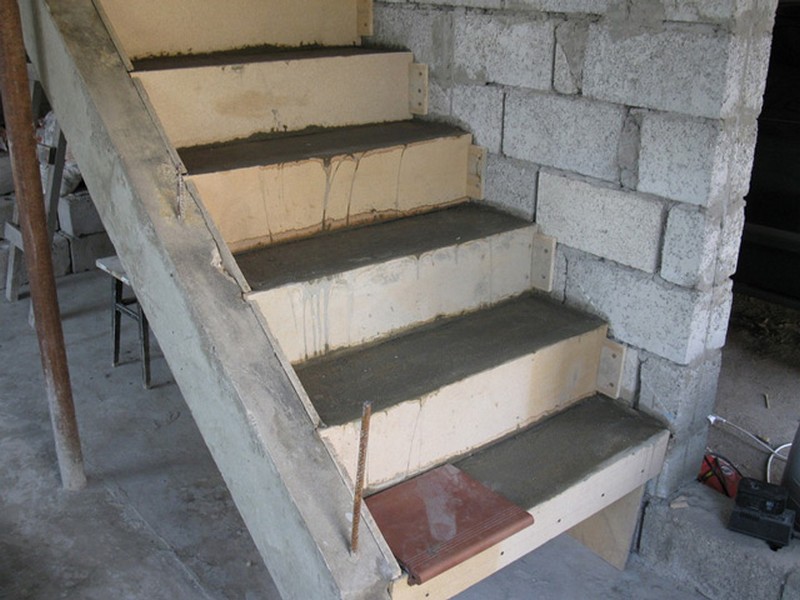 лестница из бетона фото