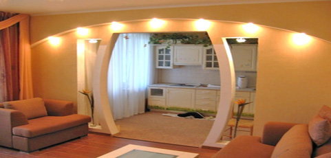 Дизайн арок из гипсокартона - варианты и фото, изготовление арки своими руками