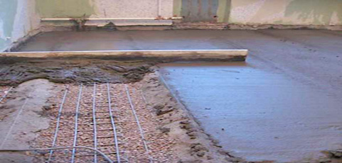 Прочный и ровный бетонный пол в частном доме