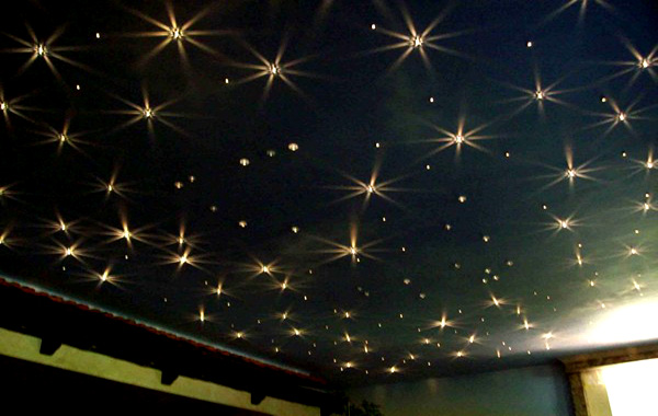 потолок из гипсокартона звездное небо фото