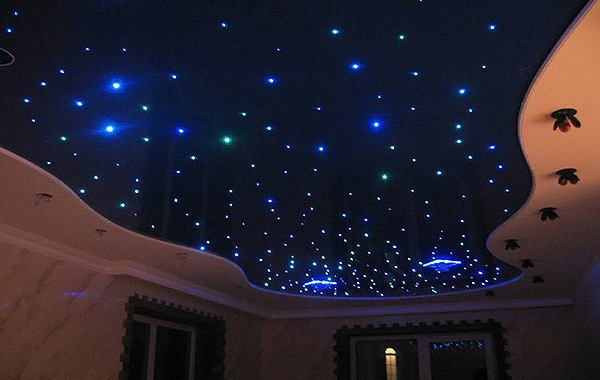 устройство потолка звездное небо