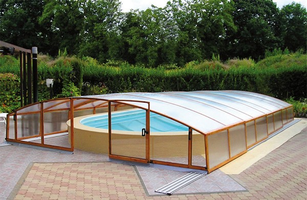 павильон для бассейна из поликарбоната фото