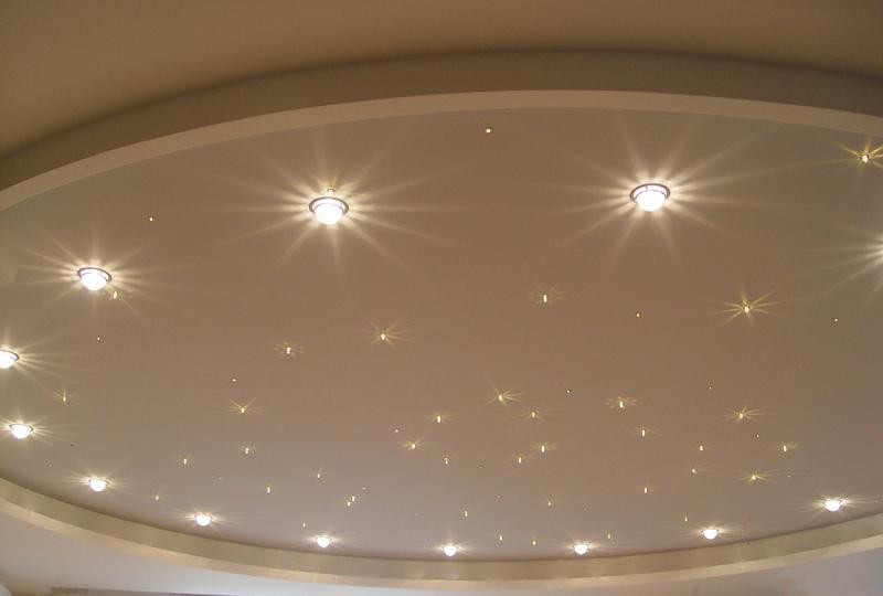 Светильники для гипсокартонных потолков фото