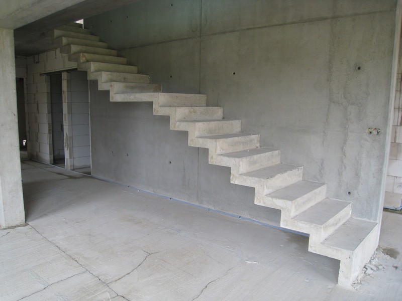 устройство лестницы из бетона фото