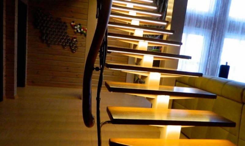 светильники для подсветки лестницы фото